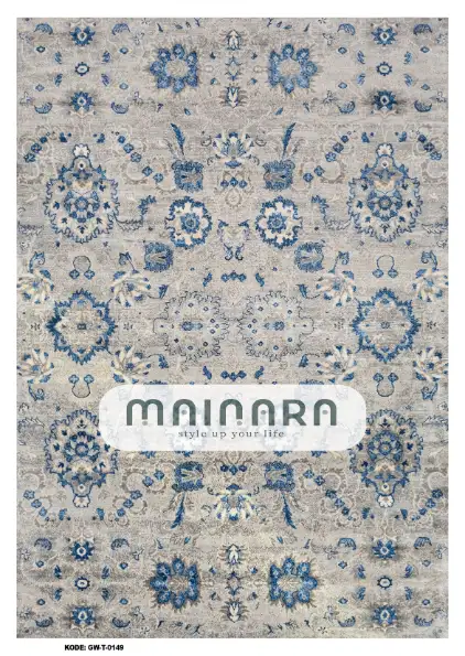 Karpet Tradisional (GW-T-0149) - Grey,Blue