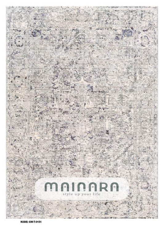Karpet Tradisional (GW-T-0151) - Grey,Purple