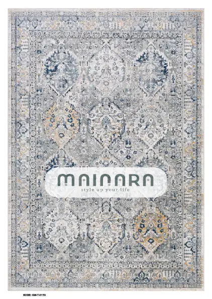 Karpet Tradisional (GW-T-0159) - Grey,Blue