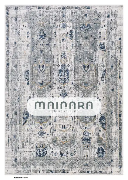 Karpet Tradisional (GW-T-0160) - Grey,Blue