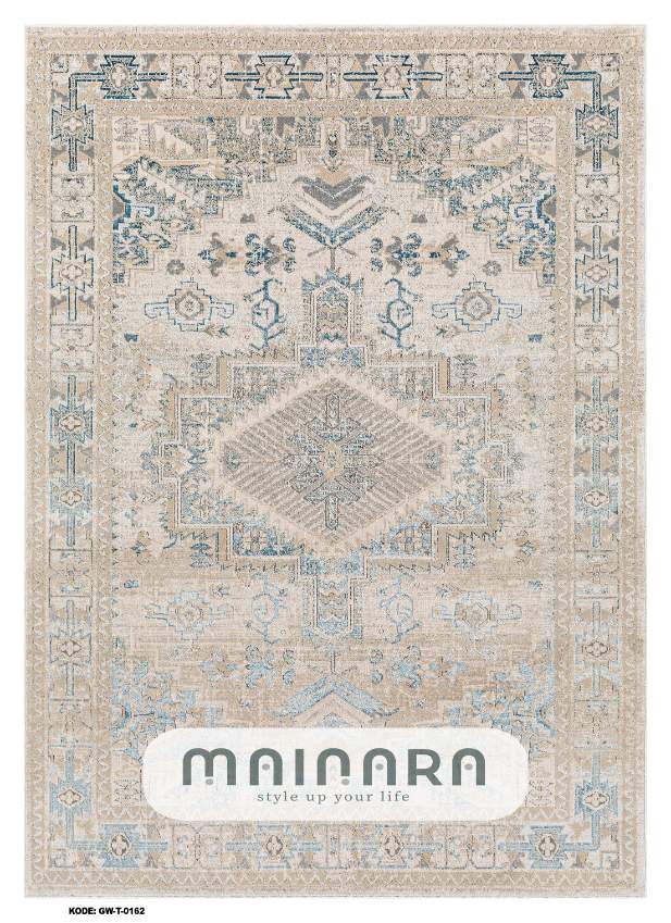 Karpet Tradisional (GW-T-0162) - Grey,Blue