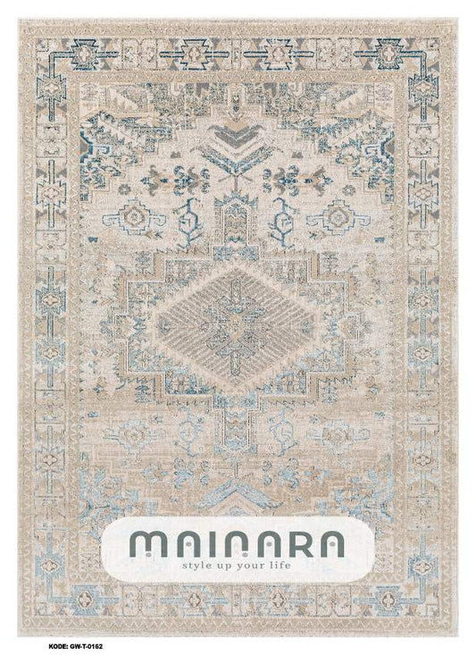 Karpet Tradisional (GW-T-0162) - Grey,Blue