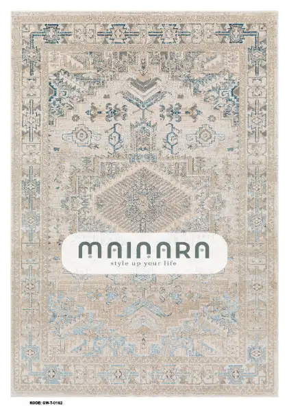 Karpet Tradisional (GW-T-0162) - Grey,Blue