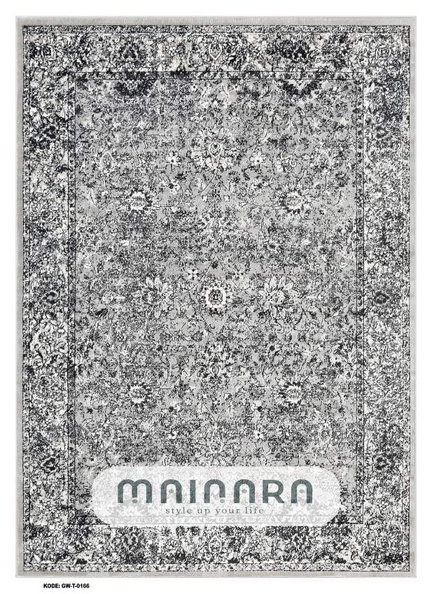 Karpet Tradisional (GW-T-0166) - Grey, Black