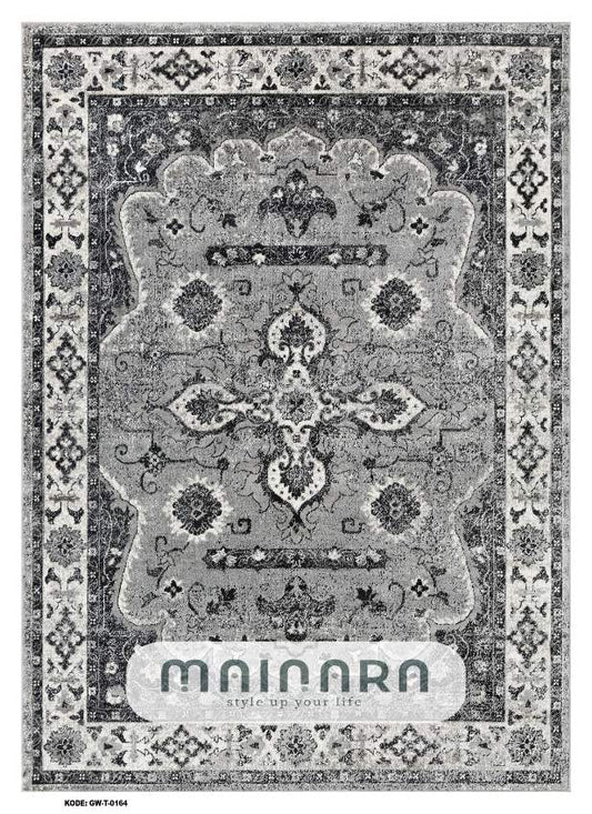 Karpet Tradisional (GW-T-0167) - Grey, Black