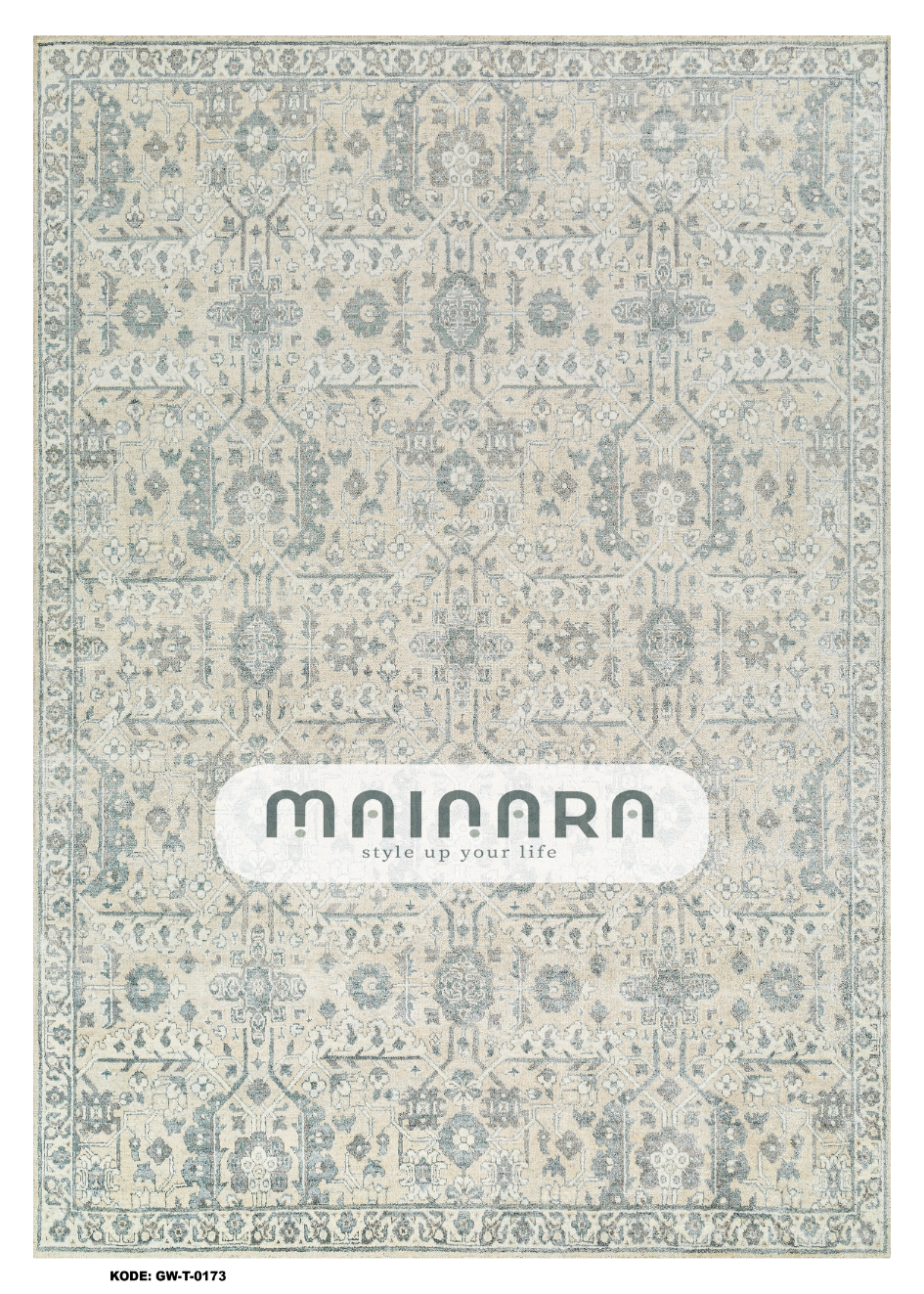 Karpet Tradisional (GW-T-0173) - Grey