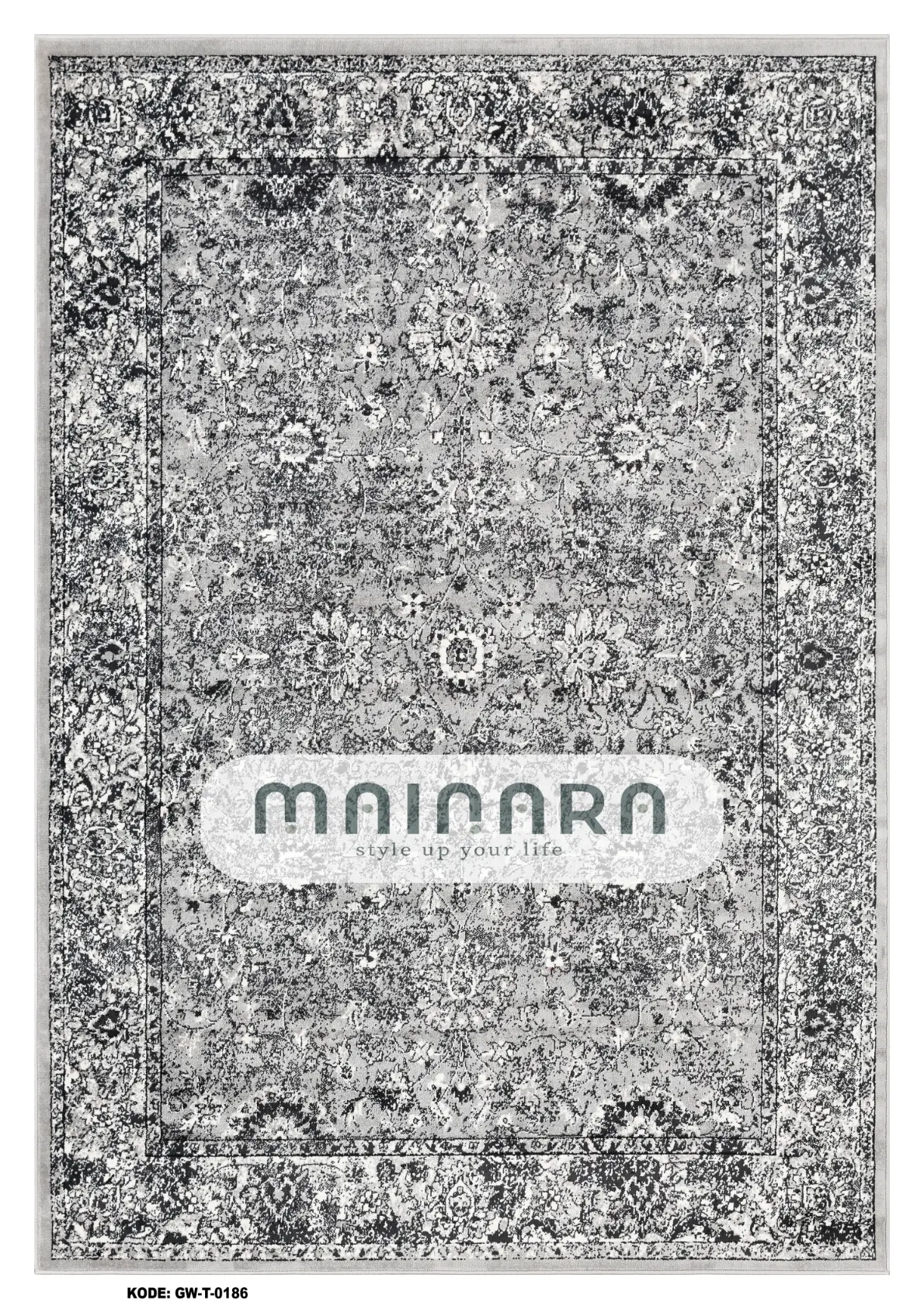 Karpet Tradisional (GW-T-0186) - Grey