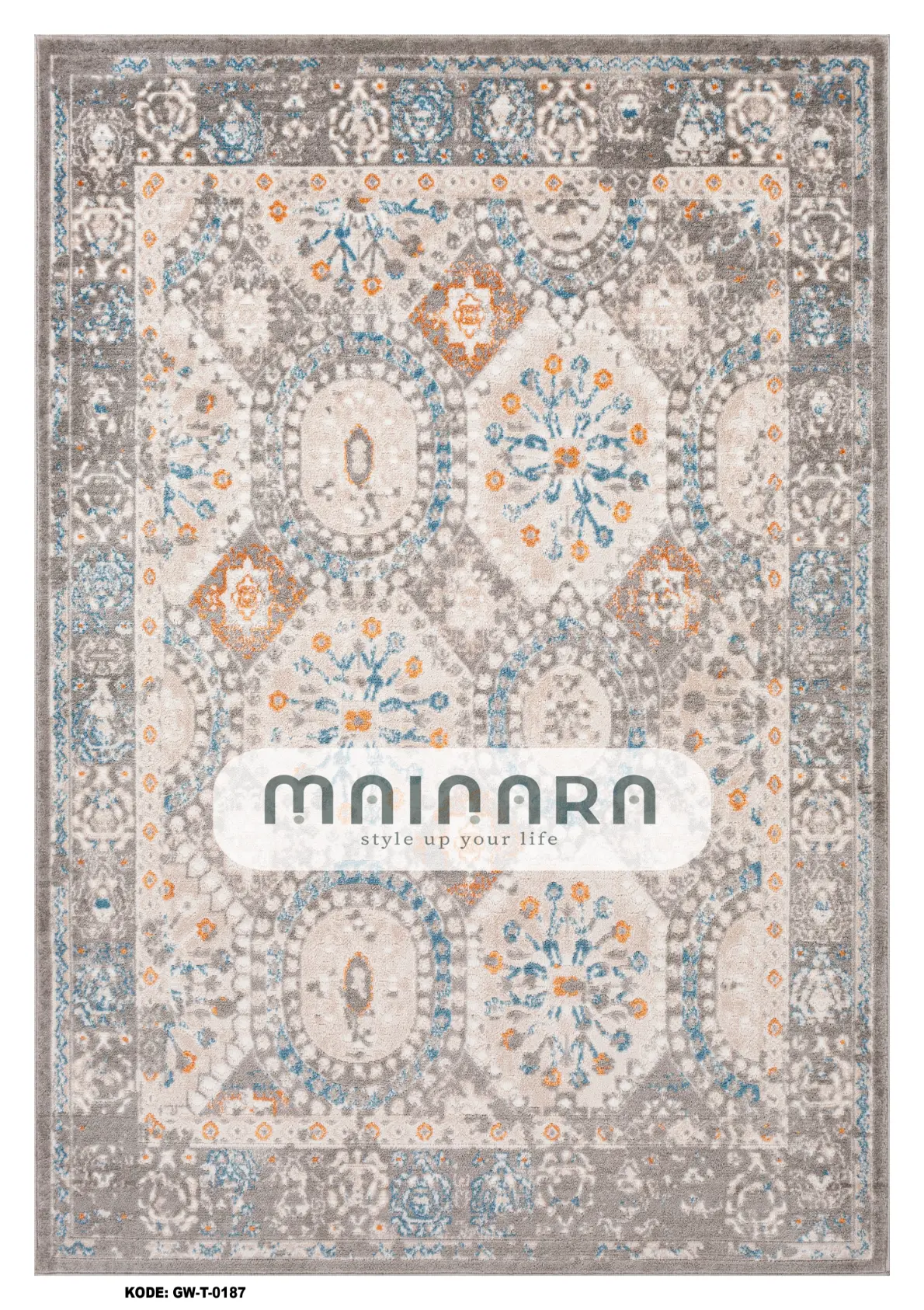 Karpet Tradisional (GW-T-0187) - Grey