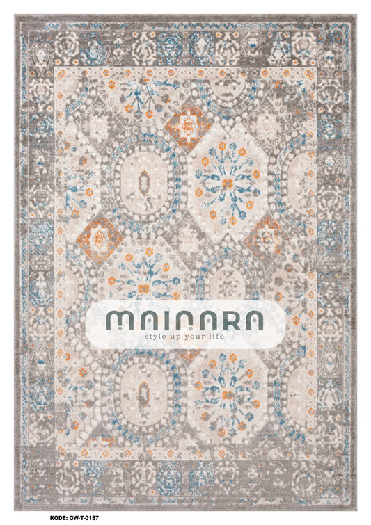 Karpet Tradisional (GW-T-0187) - Grey