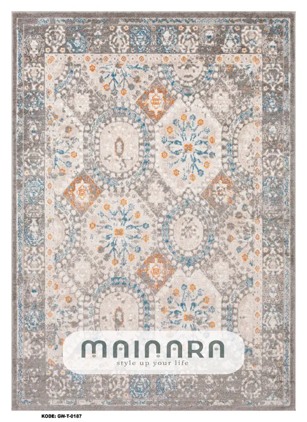 Karpet Tradisional (GW-T-0187) - Grey