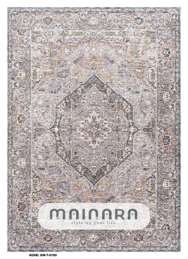 Karpet Tradisional (GW-T-0195) - Grey, Brown