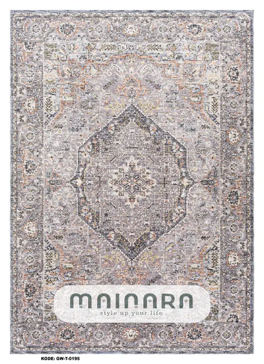 Karpet Tradisional (GW-T-0195) - Grey, Brown