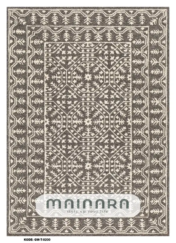 Karpet Tradisional (GW-T-0200) - Grey