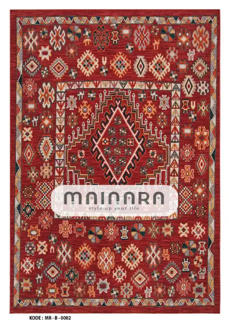 Karpet Bohemian (MR-B-0002) - Red,Orange,Black
