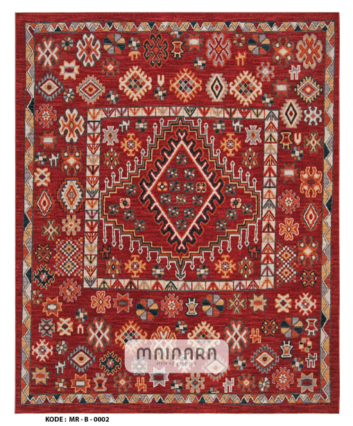 Karpet Bohemian (MR-B-0002) - Red,Orange,Black