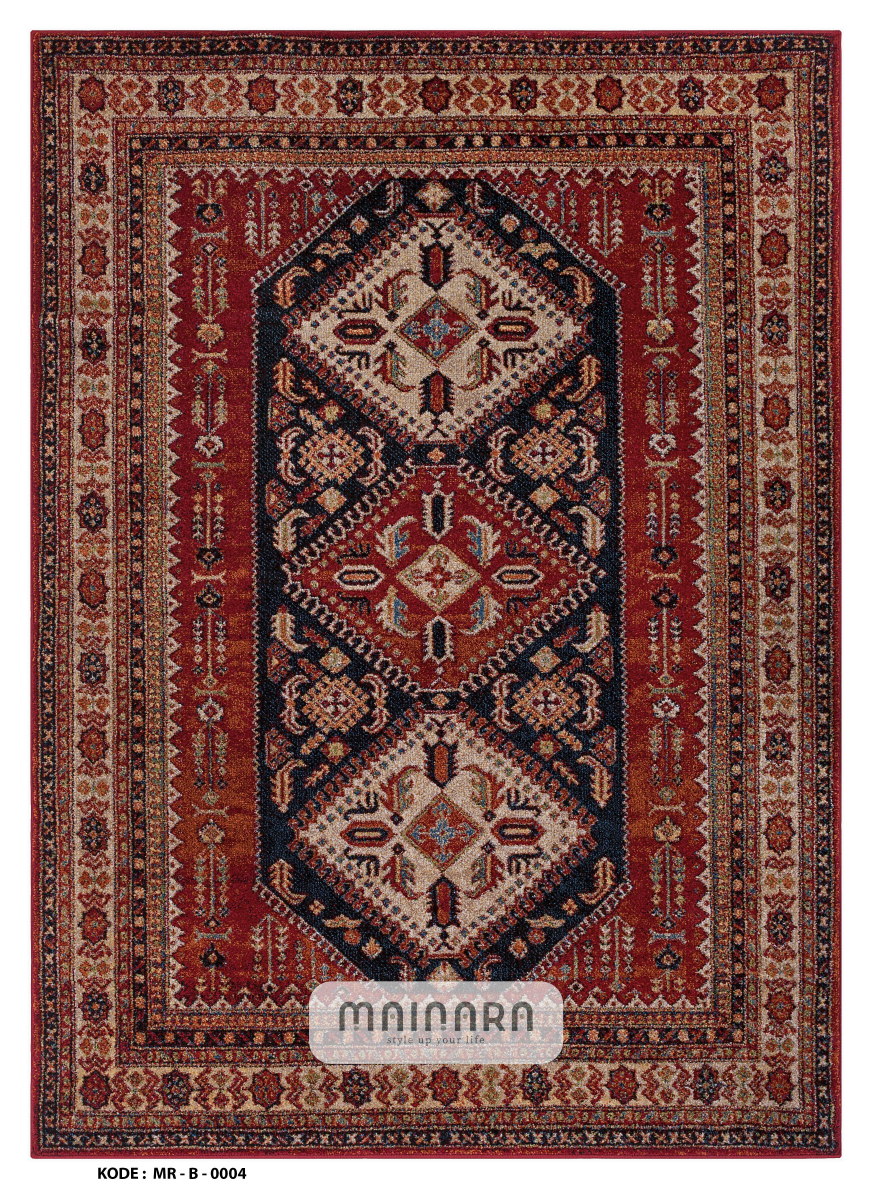 Karpet Bohemian (MR-B-0004) - Red,Maroon