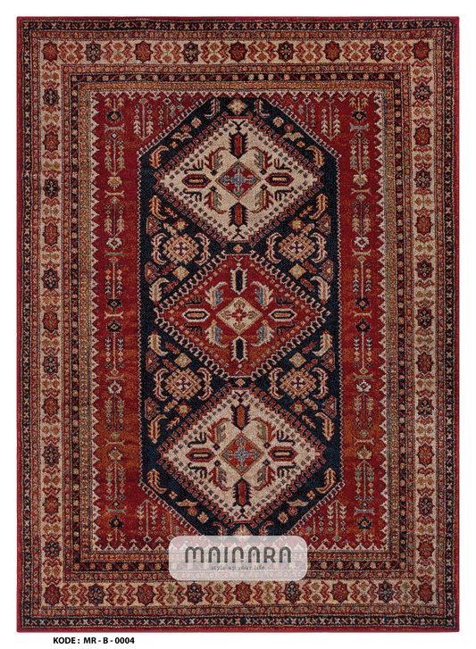 Karpet Bohemian (MR-B-0004) - Red,,Black,Brown