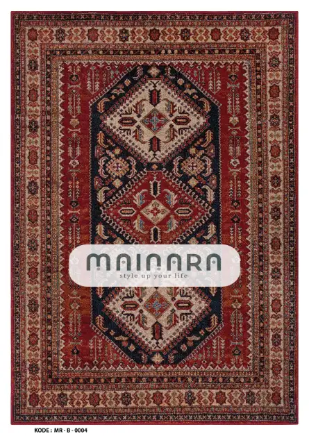 Karpet Bohemian (MR-B-0004) - Red,,Black,Brown