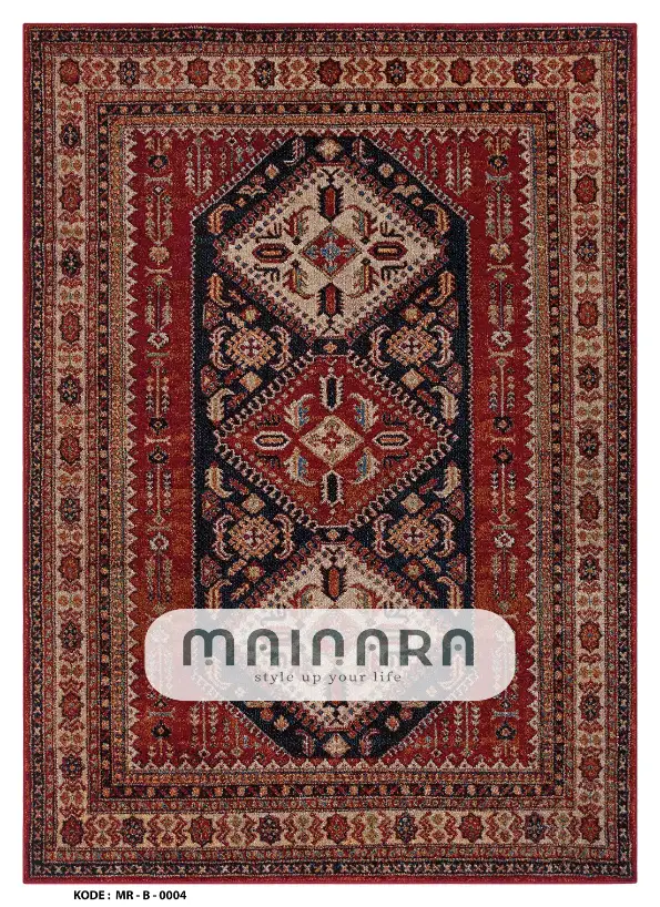 Karpet Bohemian (MR-B-0004) - Red,,Black,Brown