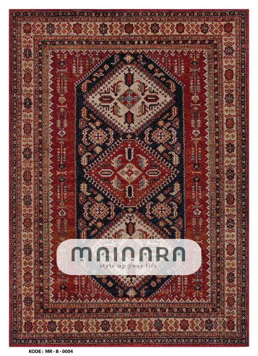 Karpet Bohemian (MR-B-0004) - Red,,Black,Brown