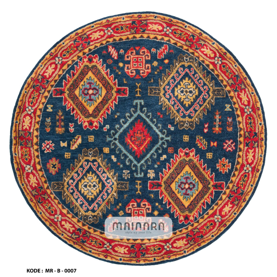 Karpet Bohemian (MR-B-0007) - Red,Blue,Brown,Pink,Yellow