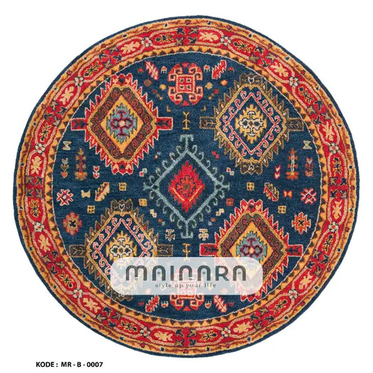 Karpet Bohemian (MR-B-0007) - Red,Blue,Brown,Pink,Yellow