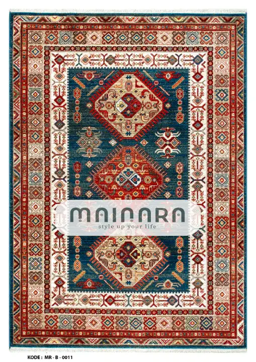 Karpet Bohemian (MR-B-0011) - Red,Green,Brown
