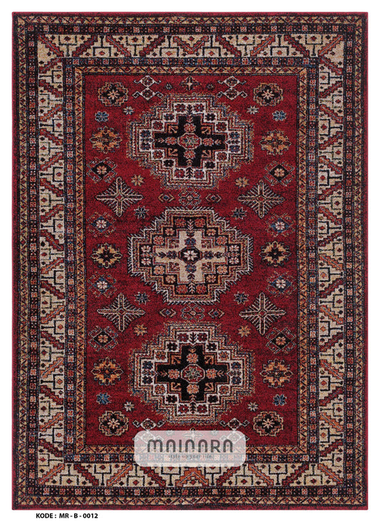 Karpet Bohemian (MR-B-0012) - Red,Maroon,Brown,Black