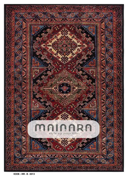 Karpet Bohemian (MR-B-0013) - Maroon,Red,Blue,Brown
