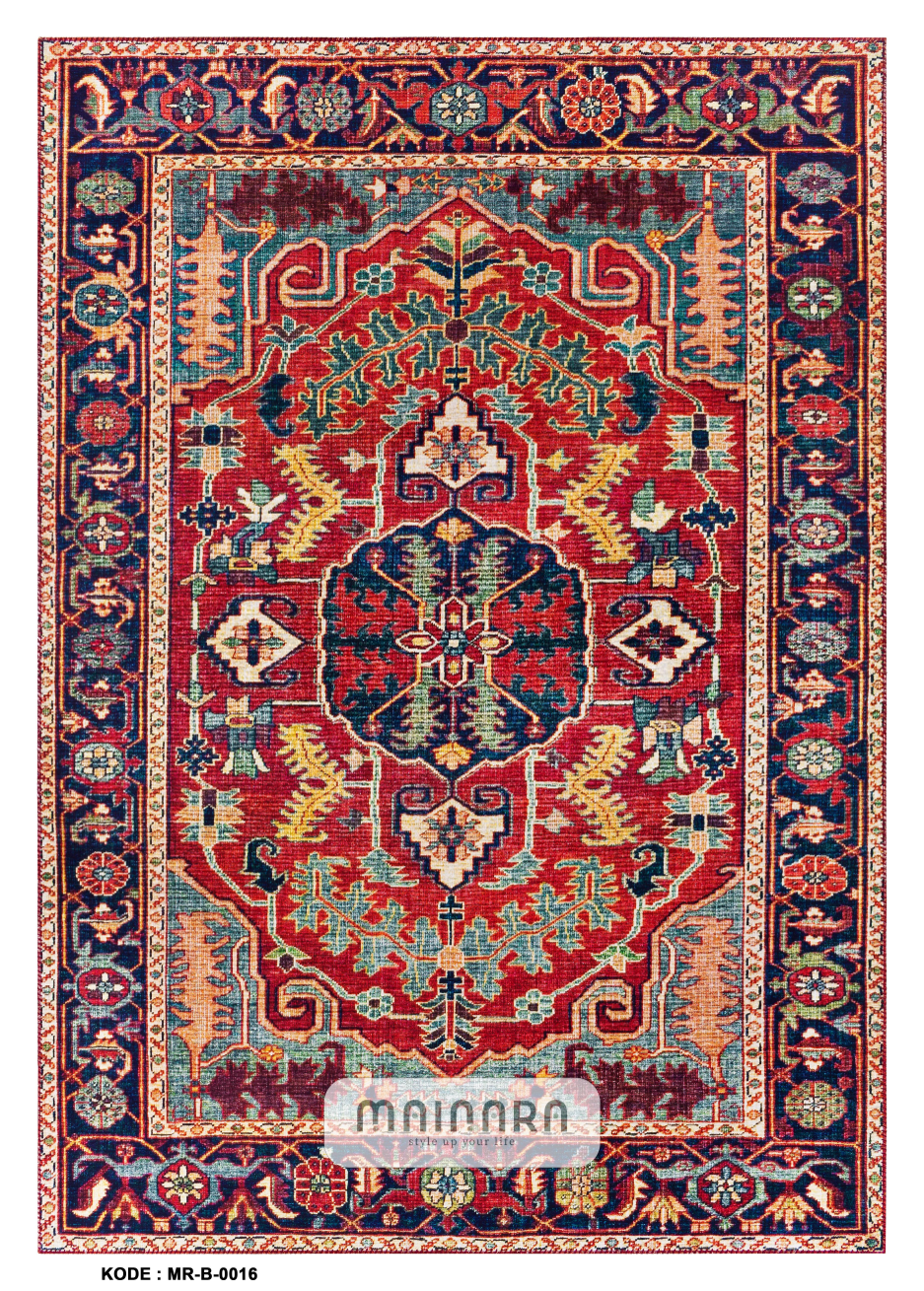 Karpet Bohemian (MR-B-0016) - Red,Maroon