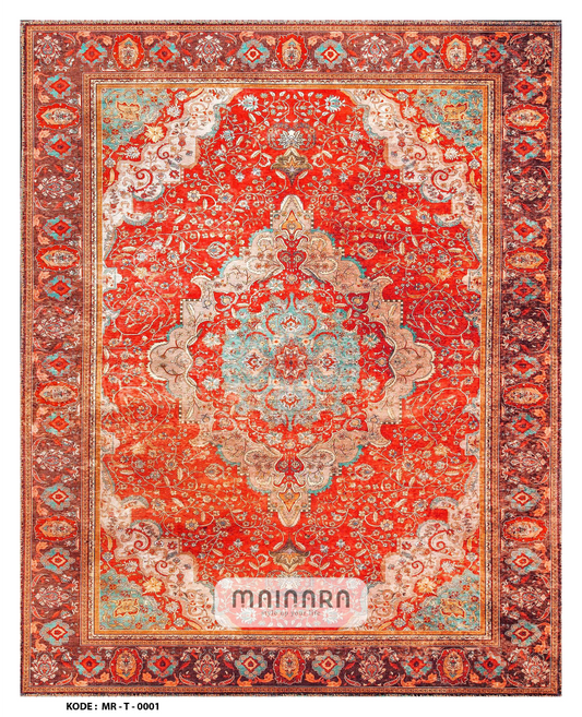 Karpet Tradisional (MR-T-0001) - Red,Maroon,Green