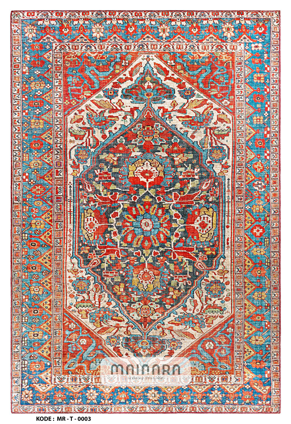 Karpet Tradisional (MR-T-0003) - Red,Blue,Green