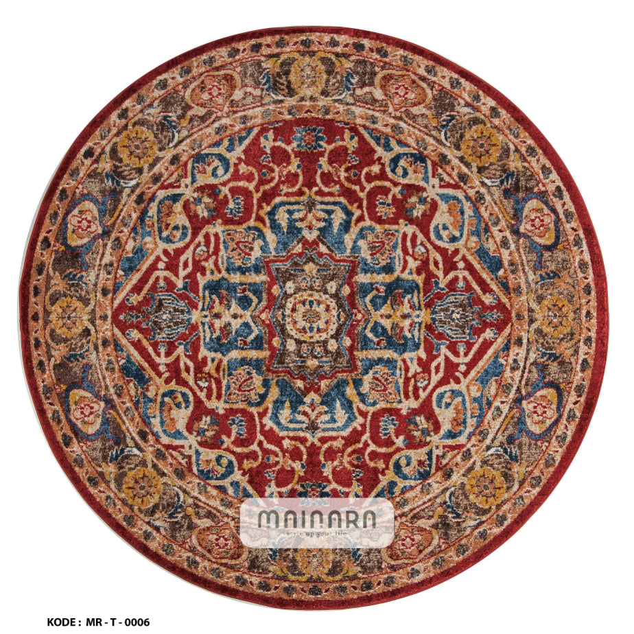 Karpet Tradisional (MR-T-0006) - Red,Blue,Gold,Brown