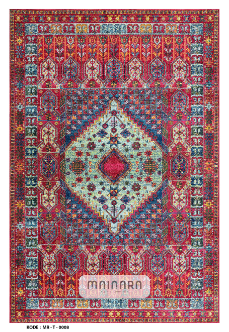 Karpet Tradisional (MR-T-0008) - Red,Blue,Purple,Orange,Green