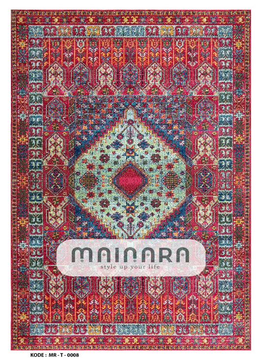 Karpet Tradisional (MR-T-0008) - Red,Blue,Purple,Orange,Green