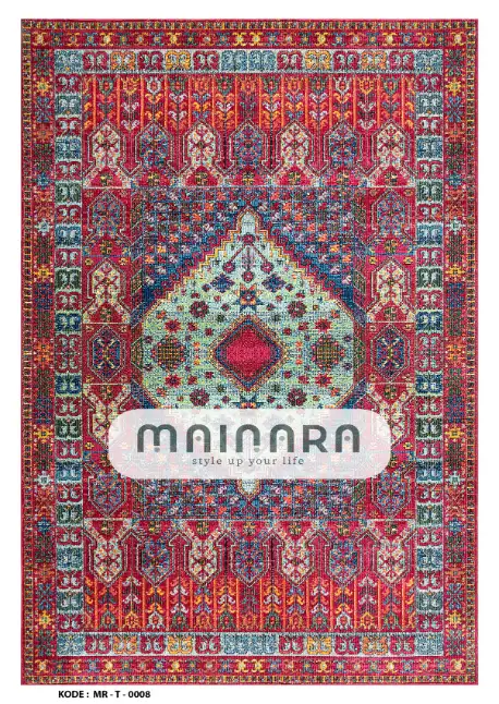 Karpet Tradisional (MR-T-0008) - Red,Blue,Purple,Orange,Green