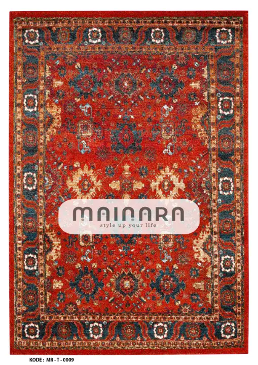 Karpet Tradisional (MR-T-0009) - Maroon,Red,Grey,Black,Brown