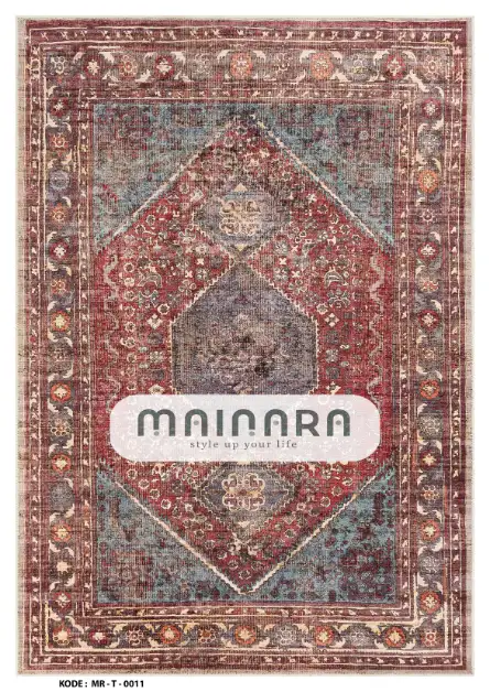 Karpet Tradisional (MR-T-0011) - Red,Brown,Blue