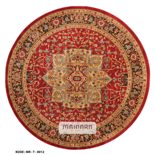 Karpet Tradisional (MR-T-0012) - Red,Gold,Brown