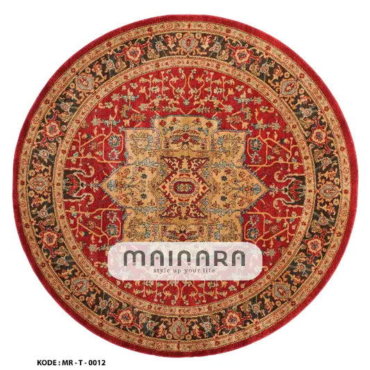 Karpet Tradisional (MR-T-0012) - Red,Gold,Brown