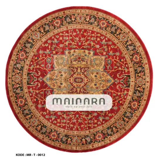 Karpet Tradisional (MR-T-0012) - Red,Gold,Brown