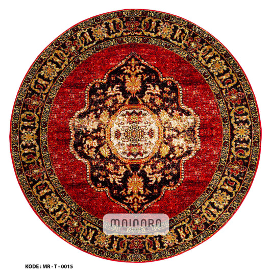 Karpet Tradisional (MR-T-0015) - Maroon,Red,Gold,Black