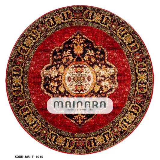 Karpet Tradisional (MR-T-0015) - Maroon,Red,Gold,Black