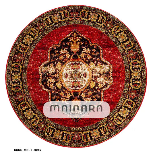Karpet Tradisional (MR-T-0015) - Maroon,Red,Gold,Black