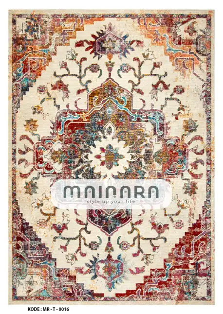 Karpet Tradisional (MR-T-0016) - Red,Orange,Blue