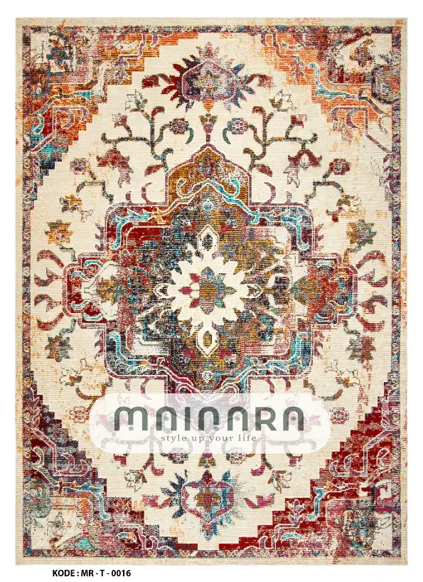 Karpet Tradisional (MR-T-0016) - Red,Orange,Blue