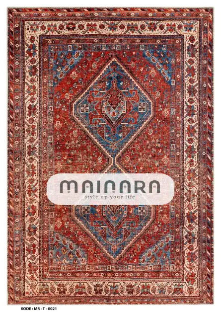 Karpet Tradisional (MR-T-0021) - Maroon,Red,Blue