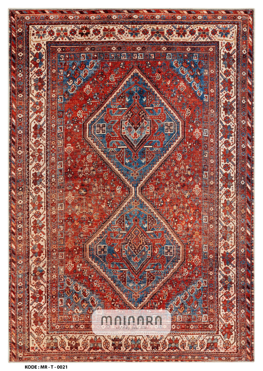 Karpet Tradisional (MR-T-0021) - Maroon,Red,Blue