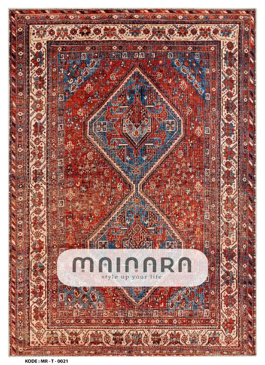 Karpet Tradisional (MR-T-0021) - Maroon,Red,Blue