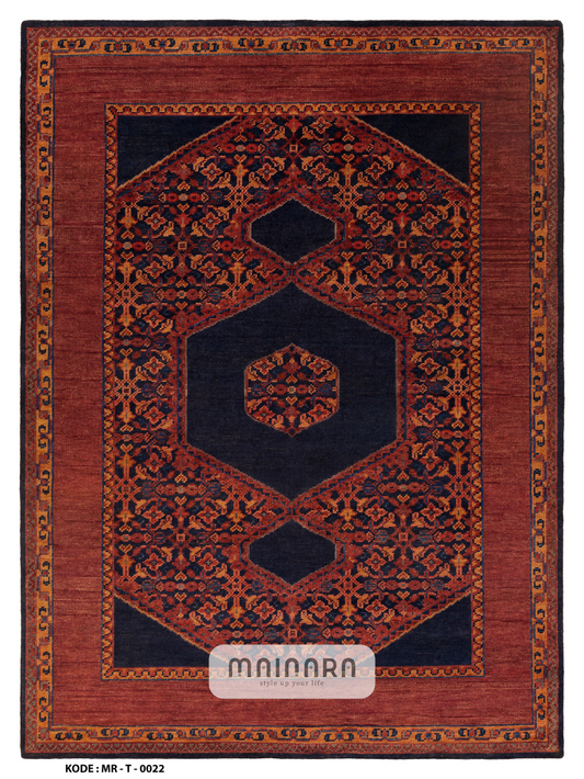 Karpet Tradisional (MR-T-0022) - Red,Maroon